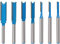 6,35mm Schaft Gerade Fräser Set, 7-tlg Holzfräser Bits, Dual Flute Cutter Straight Bit für Oberfräser