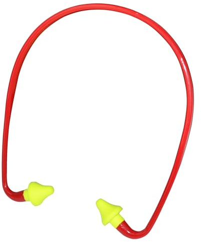 Scan Banded Foam Ear Bud – Round Polymer-Foam Hearing Protection with SNR 27dB Noise Reduction, Headband Mounted for Enhanced & Secure Fit, EN352-2 Certified