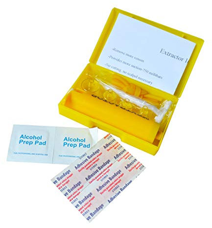 JTKENS Venom Absaugpumpen-Set, Notfall, Erste-Hilfe-Zubehör für Outdoor, Rucksackreisen, Camping, Entferner, Schlangen und Insekten, Beißen und Stechen, Erste Hilfe