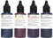 Lion-Decor GmbH Premium Lebensmitteltinte - Set aus 4x100ml (Schwarz, Gelb, Rot, Blau) für Canon Drucker Patronen/Verzehrbar/Vegan und Glutenfrei