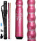 AB Earth Pool-Queue-Stick-Set aus Ahornholz, ergonomisch, 13 mm Spitze, 147,3 cm, mit Hartschalenkoffer (Pink, 595 g)