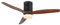 CREATE / WINDCALM DC/Ventilatore da soffitto con motore DC, con pale in legno nero/Silenzioso, timer