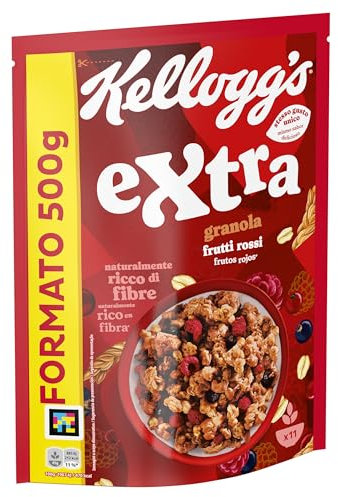 Kellogg's Cereali Extra Frutti Rossi, 500 g