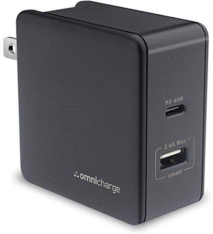 Omnicharge Wall Charger - 45W USB-C Plug Fast Charger