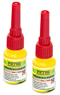 PETEC Schraubensicherung hochfest 2x 10g Flasche 92010 Schraubenkleber