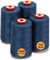 New brothread - 28 Optionen - 4 Große Konen 5000M Allzweck Polyester Nähgarn 40S/2 (Tex27) zum Nähen, Quilten, Patchwork, Serger und Overlock - Blue Moon