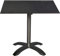 acamp Gartentisch klappbar & wetterfest Acaplan | Gartentisch 80x80 cm mit Niveau-Ausgleich & Kippsicherung | Balkon-Tisch in Anthrazit/Cemento | Robuste & Pflegeleichte HPL-Tischplatte