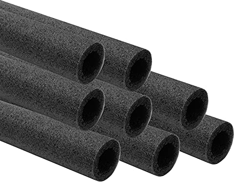 AWM Trampolin Schaumstoffpolster 100 cm anthrazit, Schaumstoff Schaumstoffrohre Stangenschutz- Set (8X 1000 mm)