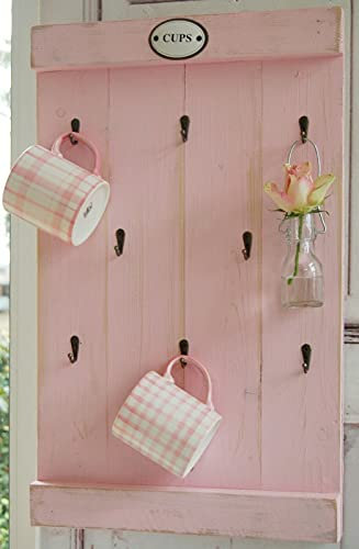 windschief-living Landhaus Tassenregal Cups CARLA Tassenhalter Handgefertigt Shabby Chic