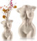 Moderne schicke Körpervase, weibliche Form, Blumenvase, weiß, Boho-Zuhause, feministische Dekoration und Büro