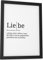 Papierschmiede® Definition: Liebe, DIN A5 (15x21 cm), Poster für Wohnzimmer, Schlafzimmer, Küche, Esszimmer, Wandbild Geschenk Wanddeko - ohne Rahmen