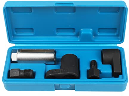 LUTIFIX Lot de 5 extracteurs de capteur d'oxygène, lot de 5 douilles de capteur automobile en alliage d'acier avec filetage M18 × 1,5 mm et M12 × 1,25 mm