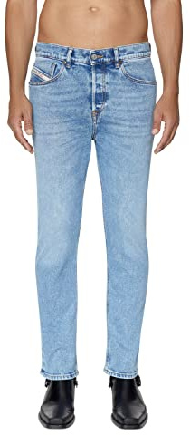 Diesel - Jean stretch coupe droite fuselée pour homme, bleu clair – 2005 D-Fining 0EHAJ, bleu, 32W x 32L