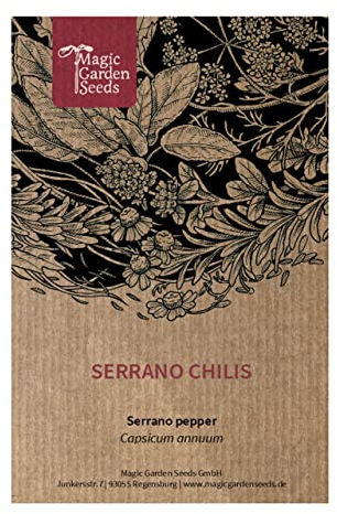 Serrano Chilis (Capsicum annuum) - ca. 20 Samen