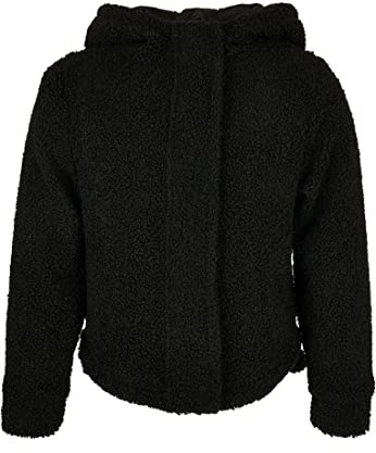 Urban Classics Damen Girls Short Sherpa Jacket Black, 122/128