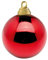 Deco Woerner Rote, glänzende Weihnachtskugel aus schwer entflammbarem Kunststoff, 20 cm Ø - per Stück