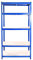 Panana Warehouse 5 Tier Racking Shelf Heavy Duty Steel Garage Shelving Unit Garden Shed Shelving (Blue, 180x90x40cm)