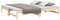 vidaXL Tagesbett Ausziehbar Sofa Gästebett Sofabett Bett Bettsofa Holzbett Schlafsofa Ausziehbett Bettgestell 2X(75x190) cm Massivholz Kiefer