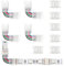 Arotelicht RGB LED Strip Verbinder, 10mm, LED Strip Eckverbinder 4 Polig für RGB 5050 LED Streifen, 10Pcs