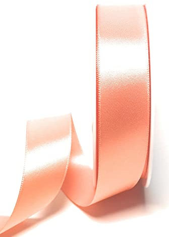s.dekoda Satinband 25m x 25mm Apricot Schleifenband Dekoband Satin