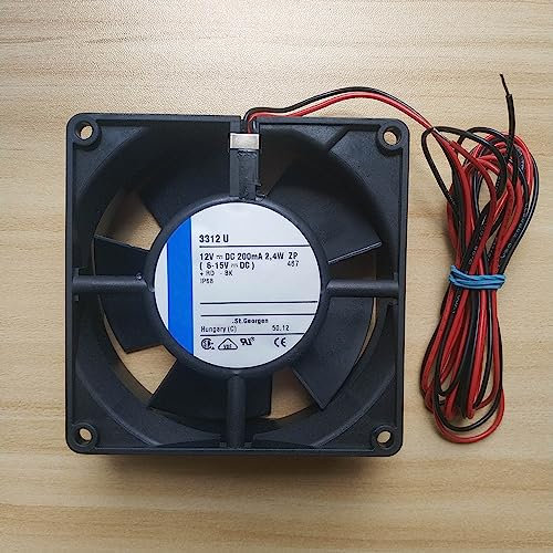 CYRMZAY Compatible pour 3312U 9232 DC 12V 0.2A IP68 Waterproof Axial Ventilateur