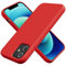 TAXXOE Silicone Case Compatible with iPhone 12 Case/12 pro case Soft Ultra Slim Protective Shockproof Liquid Silicone Phone Case,Anti-Scratch Microfiber Lining, 6.1 Red