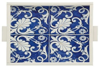 Vassoio da Portata Decorato (blu)