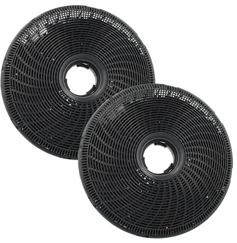 vhbw 2x Filtres à charbon actif compatible avec Electrolux LFV719TK, LFV619W, LFV619Y, LFV619K, LFV619R, LFV616Y hotte aspirante