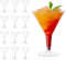 MATANA 96 Premium Plastic Martini Glasses for Cocktails & Dessert, 210ml - Sturdy, Elegant & Reusable - Weddings, Birthdays, Christmas, Parties & Events