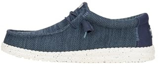 HEYDUDE Wally Stretch Sox - Zapatos Estilo Mocasín para Hombre, Navy, 40