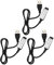 Create idea 3 Pz 5-12 V USB Controller Striscia LED 3 Tasti 4 Pin Telecomando USB A 3 Pin 5 V RGB LED Cavo Interruttore Luce LED Per Striscia LED Nero 51 Cm