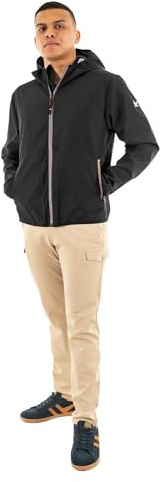 Kaporal, Veste, pour Homme, 100% Polyester, Col capuche, Coupe Regular, Couleur Black, Taille L