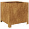 vidaXL Jardinière 40x40x40 cm Acier résistant aux intempéries, planteur, jardinière de Patio, bac à Fleurs, jardinière d'extérieur, boîte à Fleurs, bac à Jardin