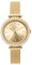 PAUL VALENTINE – Damenuhr Symphonia Gold rund 32mm – Stilvolle Uhr mit Zirkonia-Steinen, Mesh-Armband & Edelstahlgehäuse – Armbanduhr 5atm wasserfest – Womens Watch Frauen