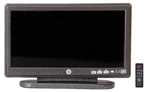 Abaodam 1 Satz Miniatur Fernseher für Puppenhaus Flachbild Tv Modell mit Fernbedienung Mini Tv Deko für DIY Puppenhaus Zubehör Lebensechte Mini Möbel für Puppenstube