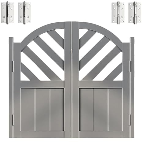 Porte a battente in legno massello, porte a battente per bar e cucina, altezza 100 cm, larghezza 60-160 cm, elegante porta interna grigia (72 cm x 100 cm)