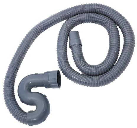 OUNONA Tuyau de vidange universel pour lave-vaisselle et lavabo, flexible de remplacement, gris foncé