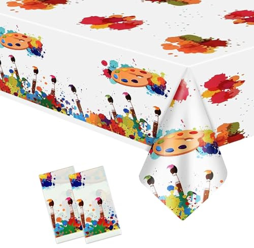 Malunterlage Für Kinder, Basteltischdecke Abwaschbar, Maltischdecke Für Kinder, Wachstischdecke 130x220 cm, Plastik Tischdecke Für Kunst Und Bastelaktivitäten