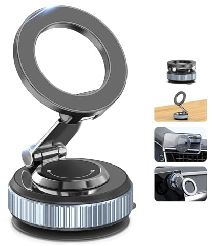 Soptrise Porte Téléphone Voiture pour BMW X3 G01 2024/iX3 G01 2021-2025, Fixation Ventouse Réglable Pivotante Support Smartphone Robuste Haute Qualité