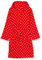 Playshoes Unisex Kinder Fleece-Bademantel Morgenmantel, Punkte, 110/116