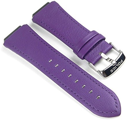 Police Sphere Uhrenarmband Leder Band Lila für PL12096JS-04A
