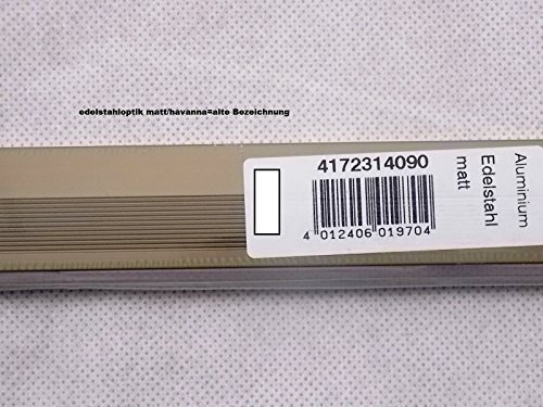 PS 400 Abschlussprofil PEP 100cm Havanna/edelstahloptik matt (neue Bez.)