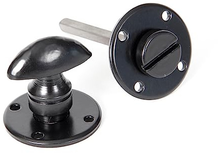 From The Anvil Black Round Bathroom Thumbturn