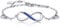 Billie Bijoux Infinity Unendlichkeit Symbol Damen Armband 925 Sterling Silber Zirkonia Armkette Verstellbar Charm Armband or Mother's Day (Blau)