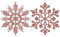 Sea Team Schneeflocken-Weihnachtschmuck mit Kunststoff-Pailletten, zum Dekorieren des Weihnachtsbaumes, 4 Zoll, 36 Stück