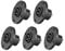 sourcing map 4-Pin Speakons Panel Mount Connector,Audio Speaker Jack Twist Lock,Round Speaker Jack Plate with Metal Insert,5Pcs