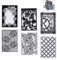 Gearmax Prägeschablone Prägefolder Embossing Folder Transparent Scrapbooking Stempel für Fotoalbum Dekor Präge Papier Karten Handwerk(6 Stück)
