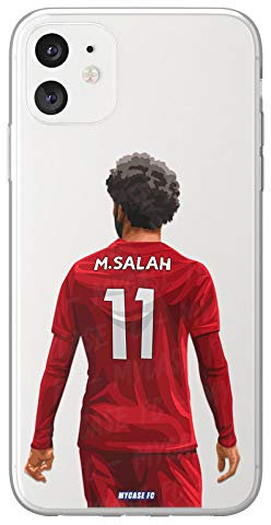 MYCASEFC Customisable Liverpool Mohamed Salah Football Silicone Case iPhone SE 2020 Football Case for Smartphone, Customised and Made in France