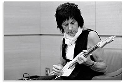 MMMU Poster, Motiv: Gitarrist, Jeff Beck, dekoratives Gemälde, Leinwand, Kunstdruck, für Wohnzimmer, Schlafzimmer, ästhetische Poster, 20 x 30 cm