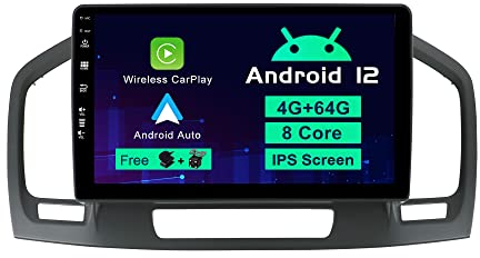 SXAUTO Autoradio Android 14 Passt für Opel Holden Insignia(2008-2014) - [Built-in Carplay/Android Auto/DSP] - Kamera MIC KOSTENLOS - 4G+64G - 9 Zoll 2 Din - Unterstützen DAB Lenkradsteuerung 4G WiFi